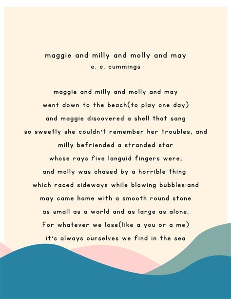 maggie and milly and molly and may poem